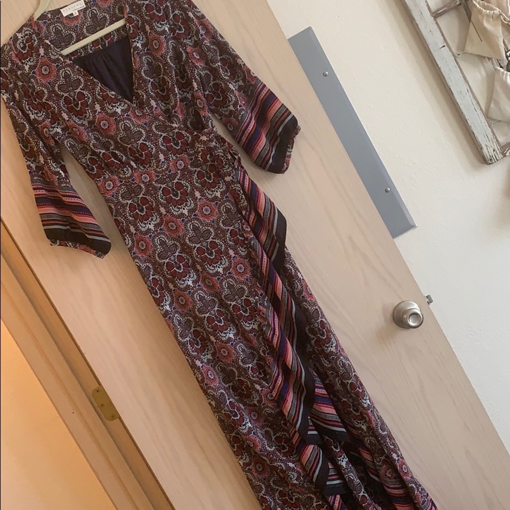High-Low Wrap Dress